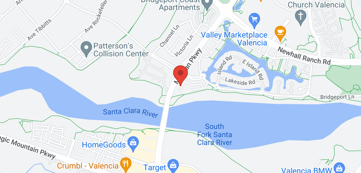 map of 24016 Bridgeport Valencia, CA 91355